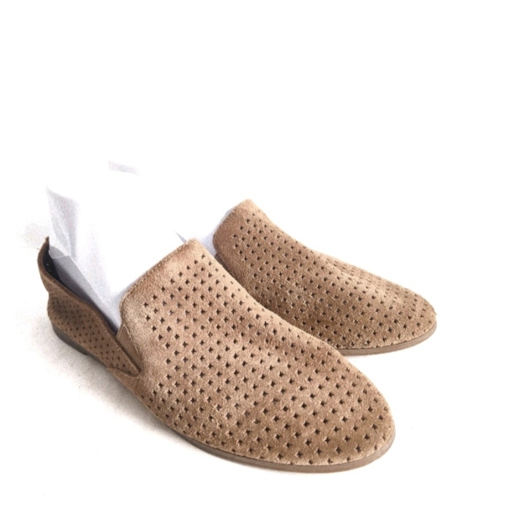 LUCKY BRAND CARTHY Flat Loafers Tan Taupe Women's Size 7.5 ✌️ - Picture 1 of 7